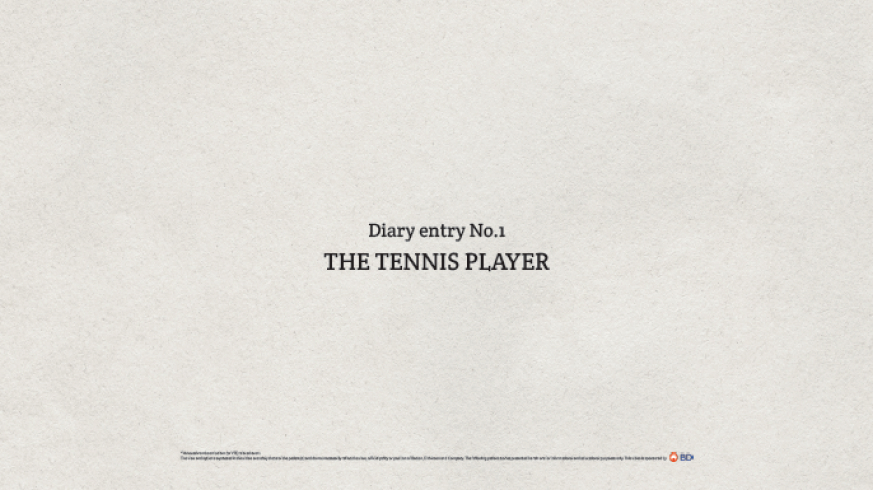 The tennis player